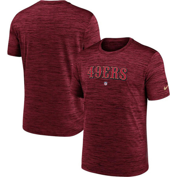 Men's San Francisco 49ers Scarlet Velocity Performance T-Shirt
